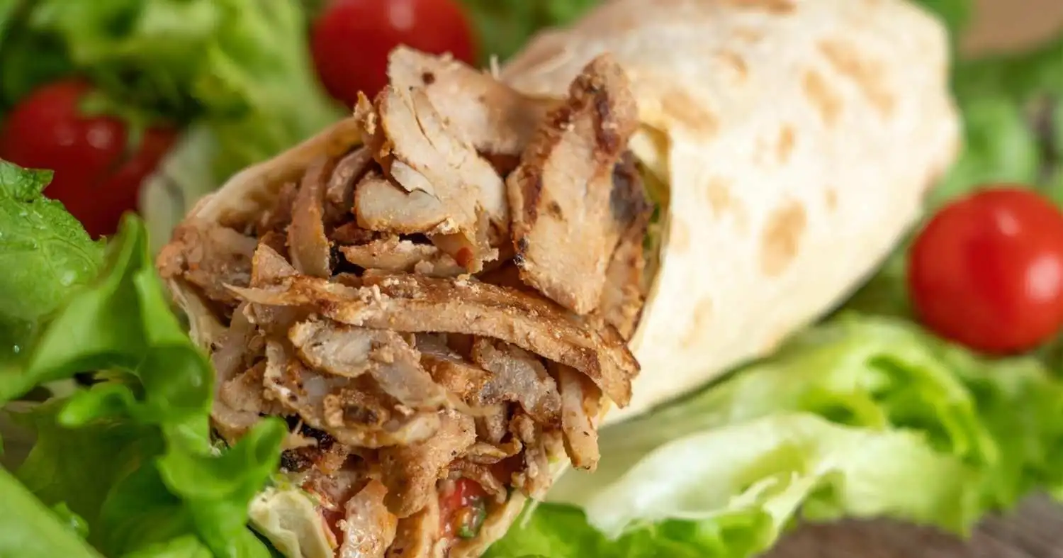 chicken and rice burrito