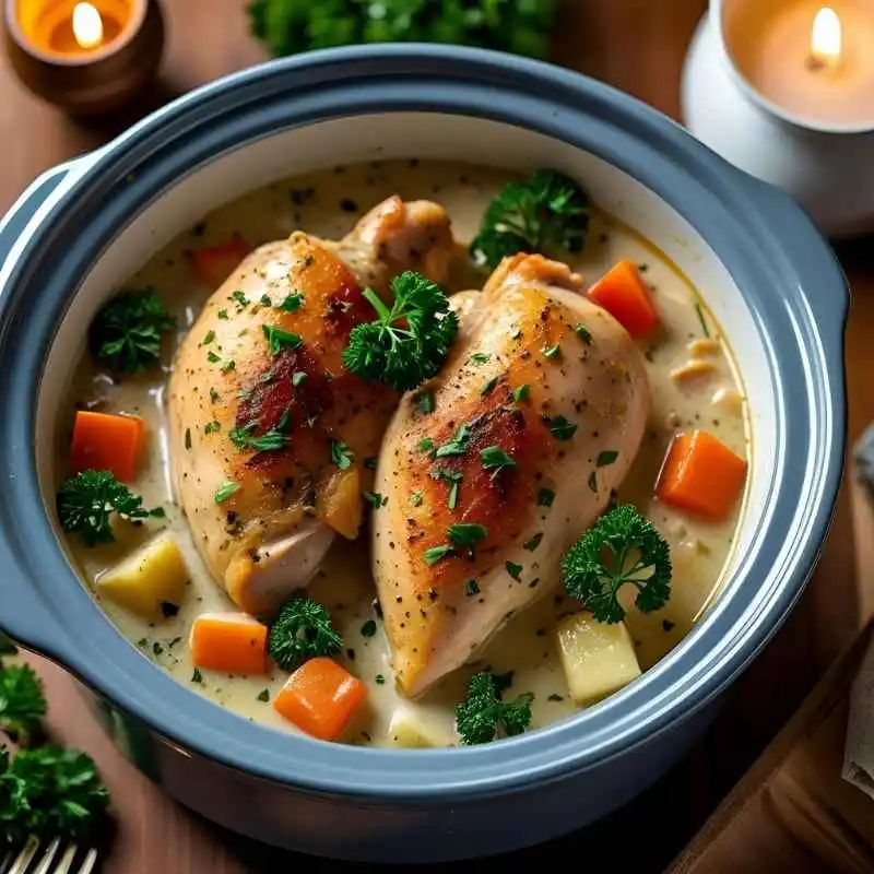 crockpot chicken using cream of chicken soup