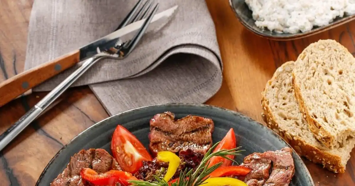 pepper steak and rice