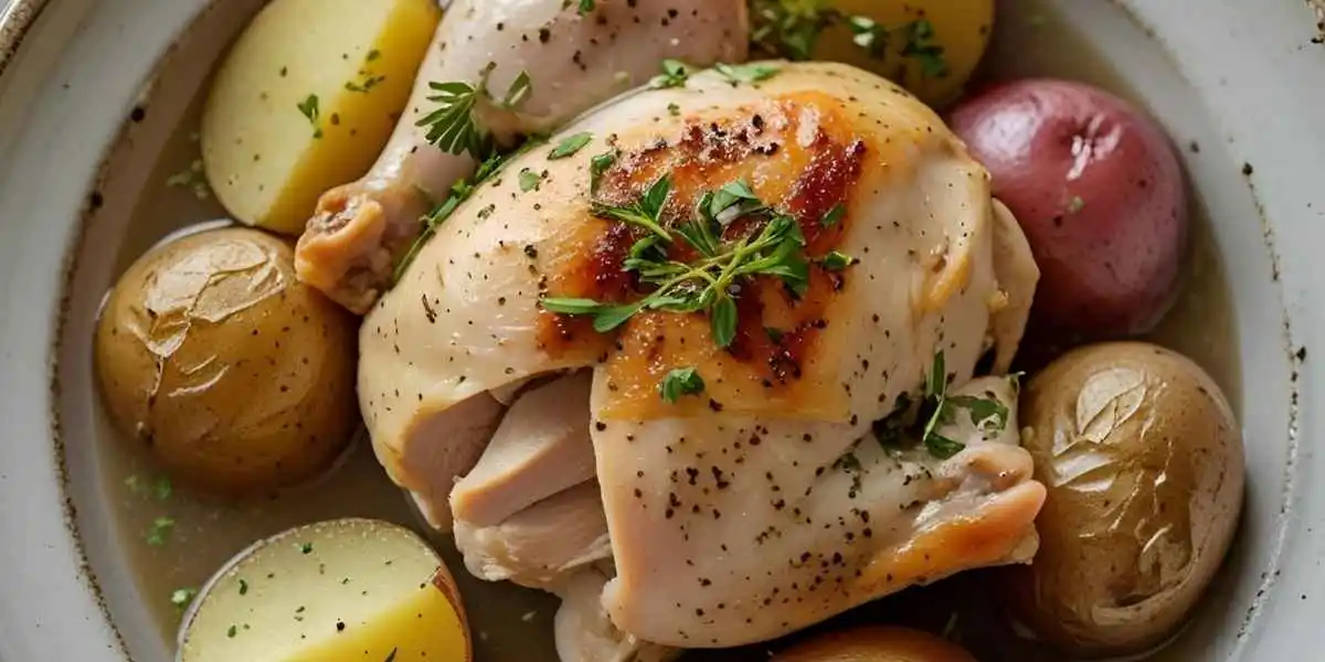 slow cooker chicken and potatoes